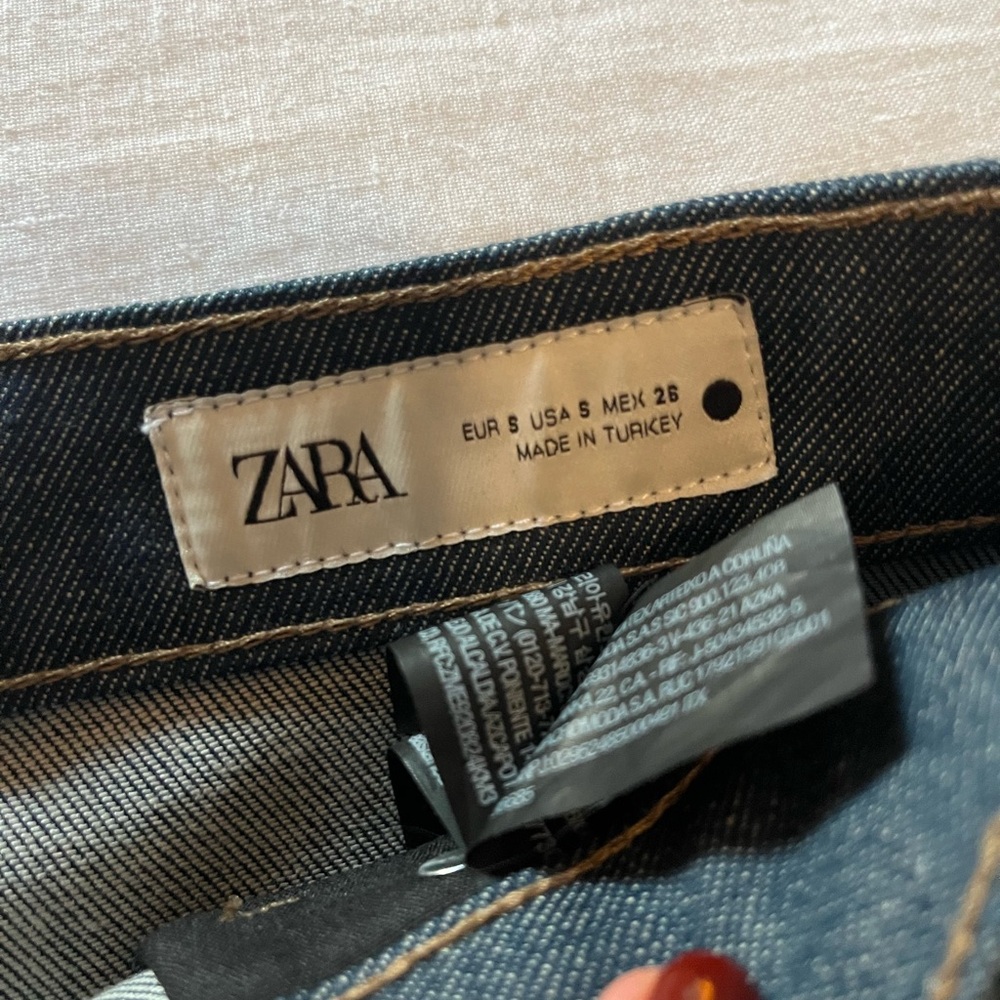 Zara - DENIM SKIRT SMALL - Picture 9 of 11
